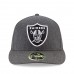 Men's Oakland Raiders New Era Heather Gray Crafted in the USA Low Profile 59FIFTY Fitted Hat 2891986